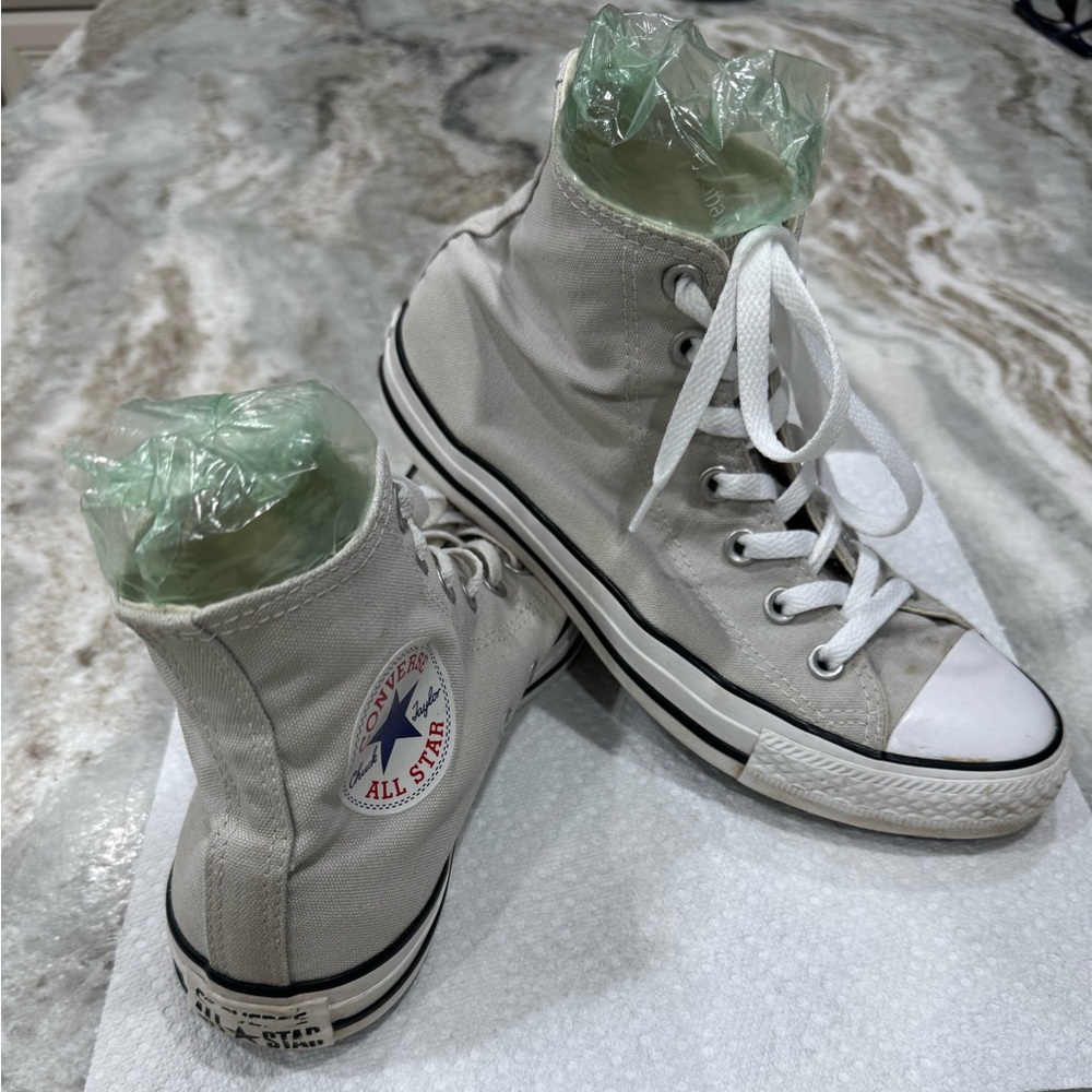 Converse Women’s High-Top Sneakers - light gray
